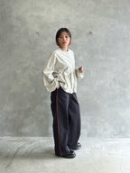 ラインコットンツイルパンツ／#8643503／LE MÉLANGE／2026 AW #1