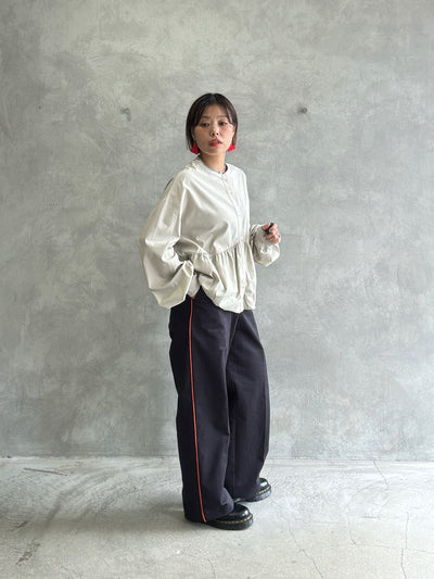 ラインコットンツイルパンツ／#8643503／LE MÉLANGE／2026 AW #1