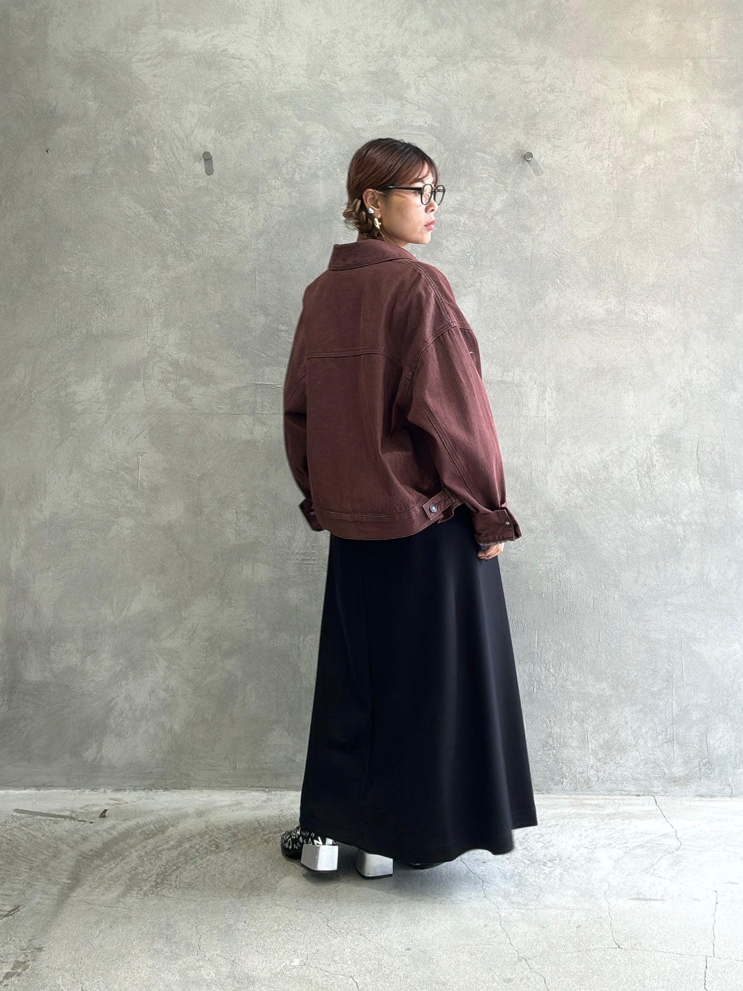 【再入荷】ドルマン切替ワンピース／Dignite collier