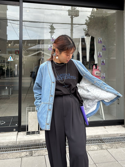 刺繍ロゴカットソー／Anna Kerry