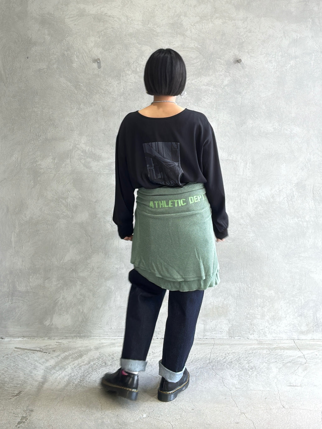 前後2wayフォトプリントロンT／Anna Kerry
