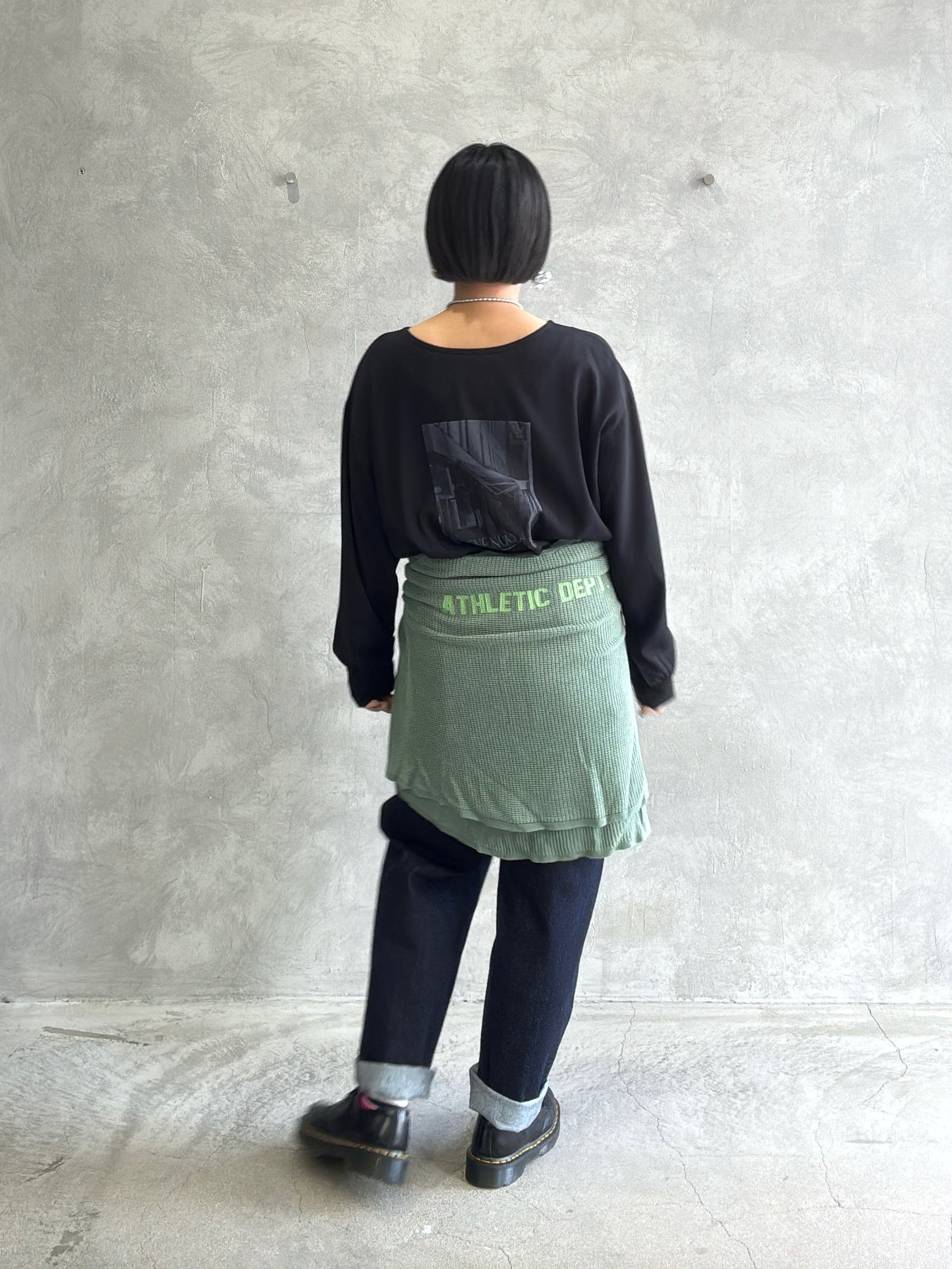 前後2wayフォトプリントロンT／Anna Kerry