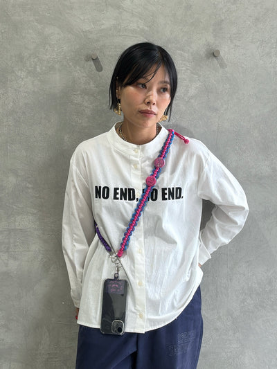 ⭐︎コラボ【予約販売】ザナインズカラーの2way仕様スマホショルダー／ホイップウェーブ＆パール／受注生産