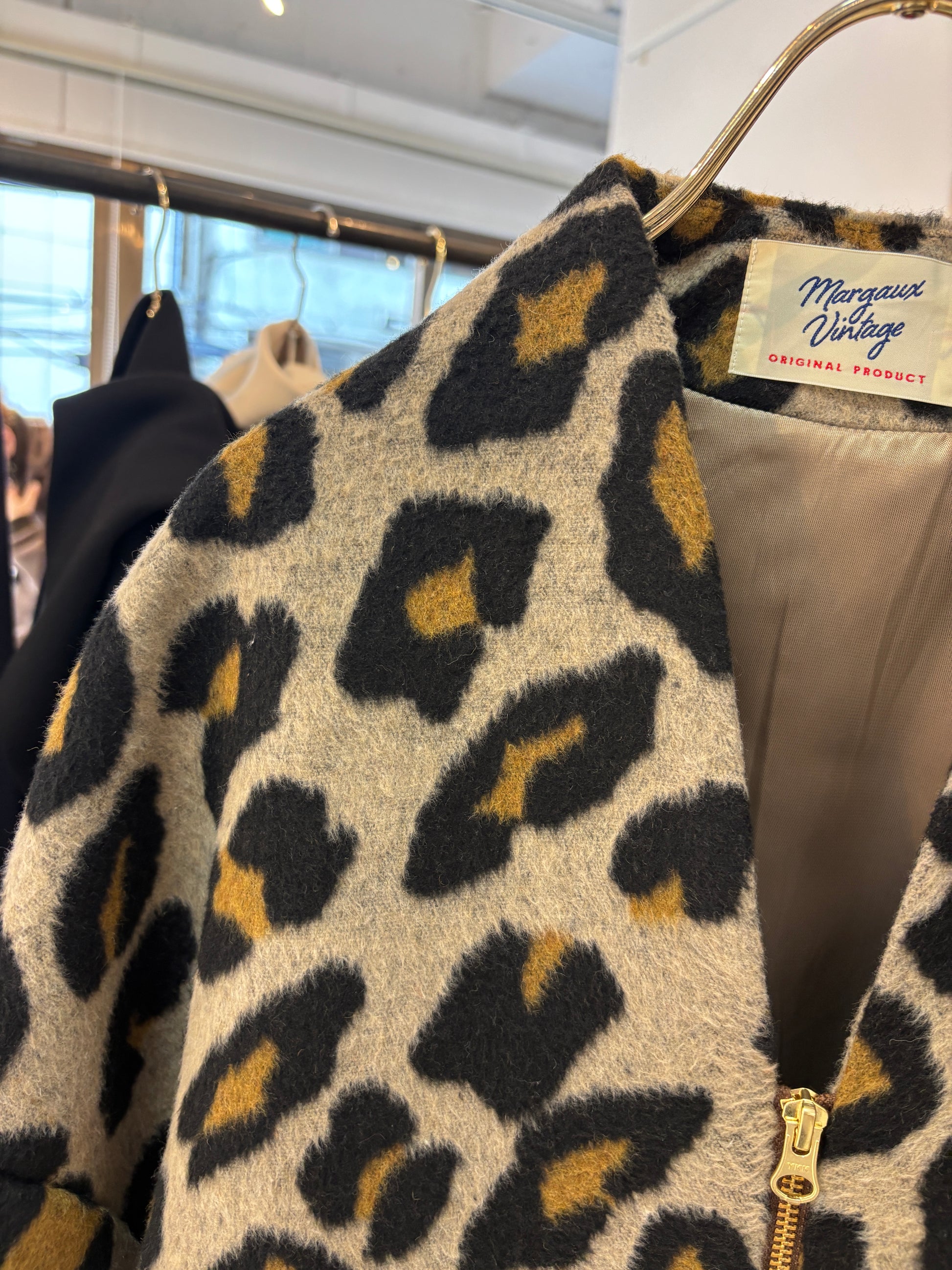 【予約⚡︎販売】シャギージップコート（レオパード柄）／MG CO-26129-A／MARGAUX VINTAGE／2026 AW＃2