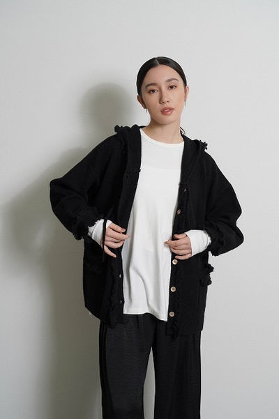 【予約⚡︎販売】バックギャザーワームロングカットソー／604505／CYAN tokyo／2026 AW#1
