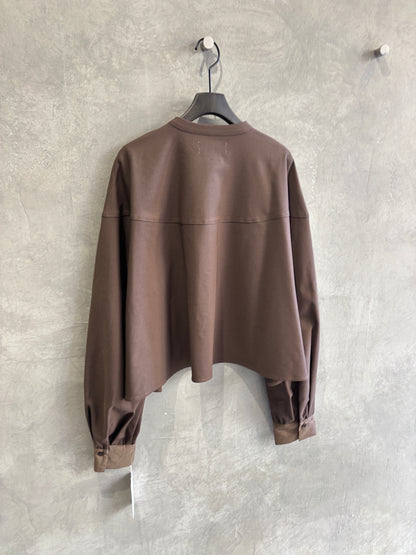 ラウンドステッチサーキュラシャツ／CYAN tokyo