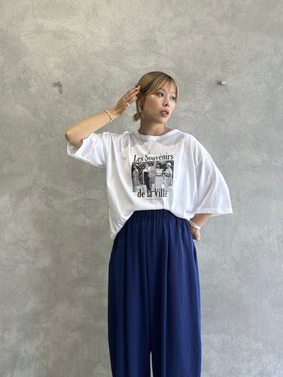 受付終了【予約販売】Les Souvenirs シアー天竺Tシャツ／ING