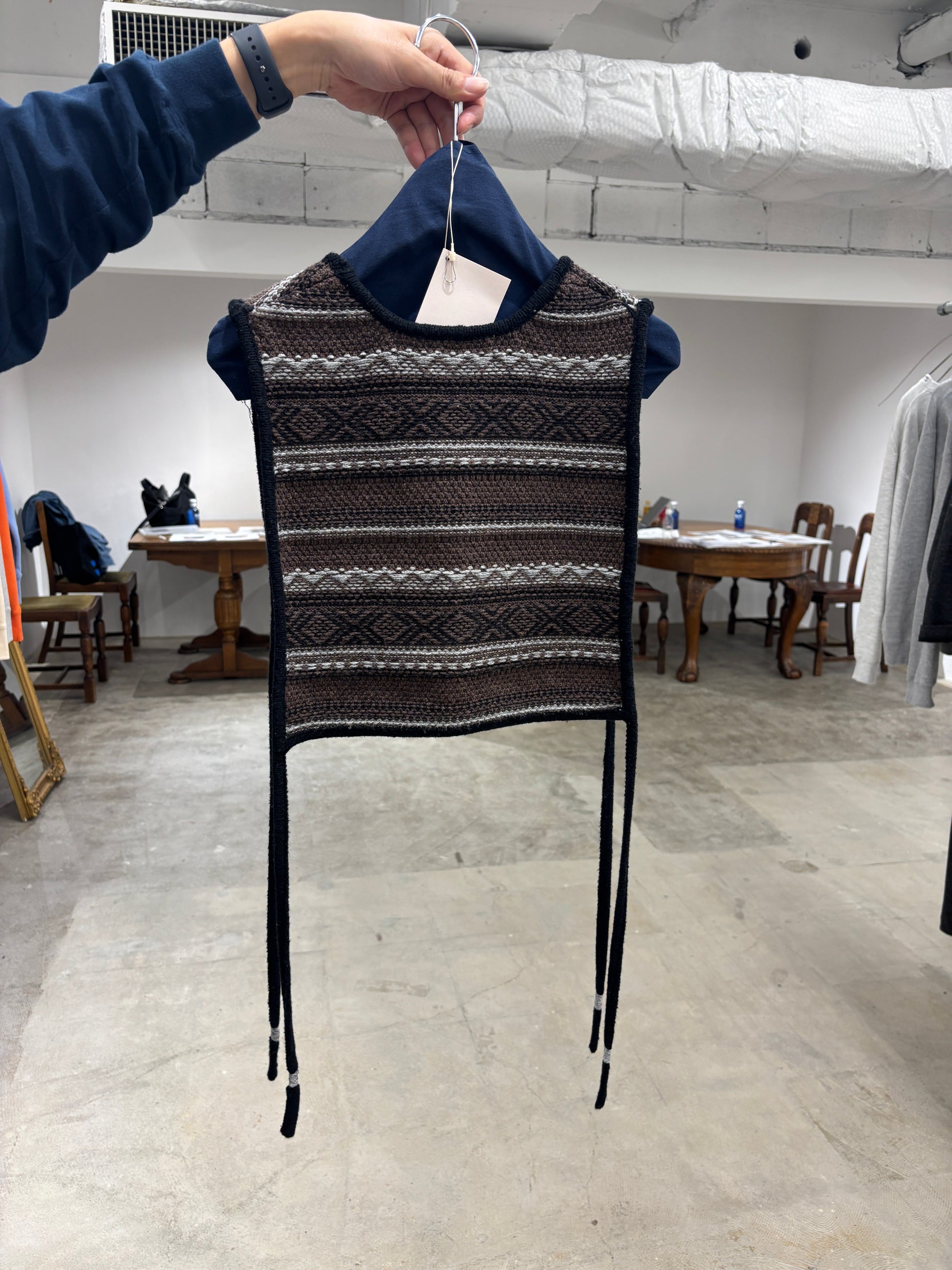 【予約⚡︎販売】ジャガードVネックベスト／#8642701／LE MÉLANGE／2026 AW #1