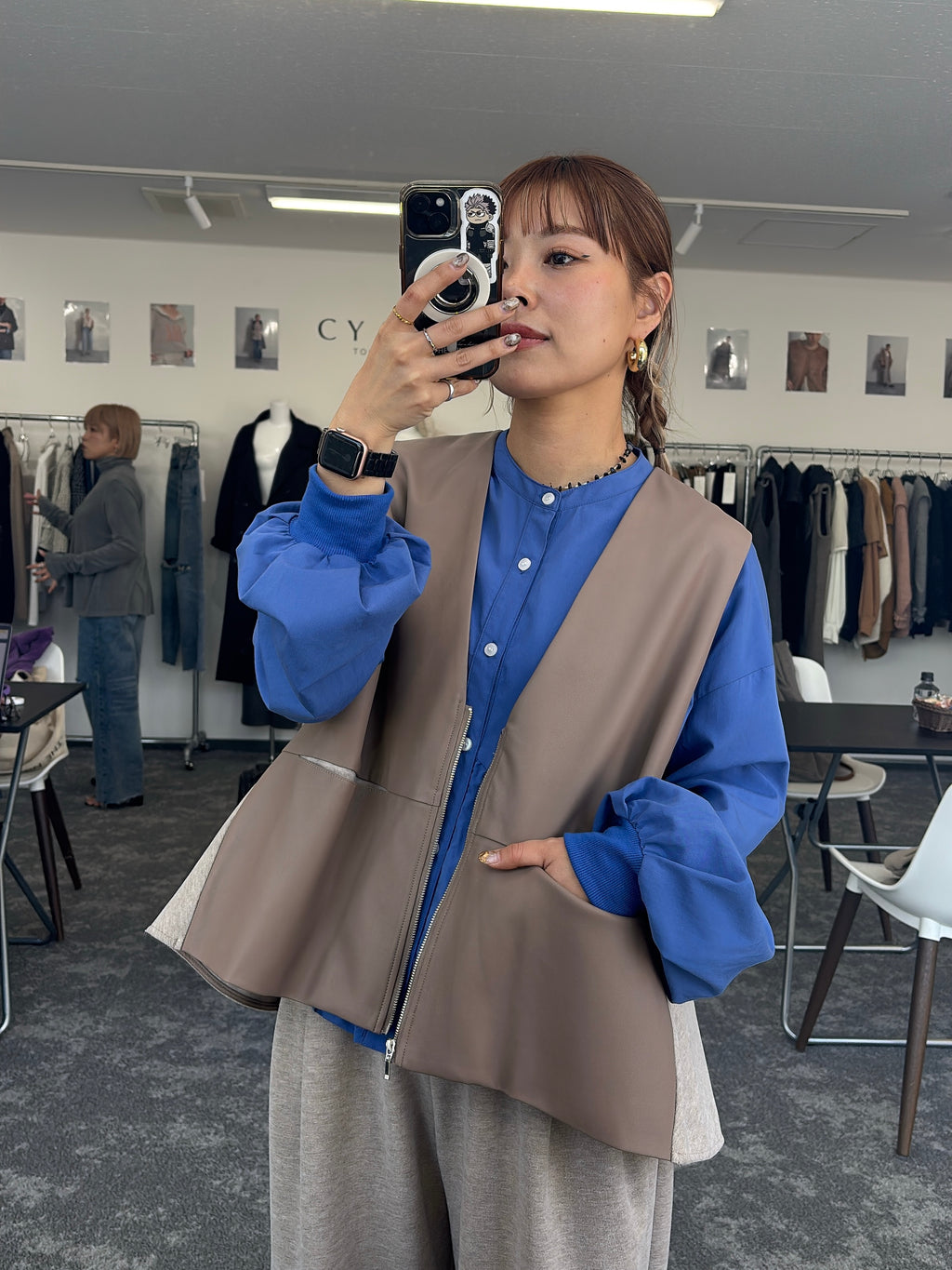 【予約⚡︎販売】ギャザーバルーンシャツ／604489／CYAN tokyo／2026 AW#1