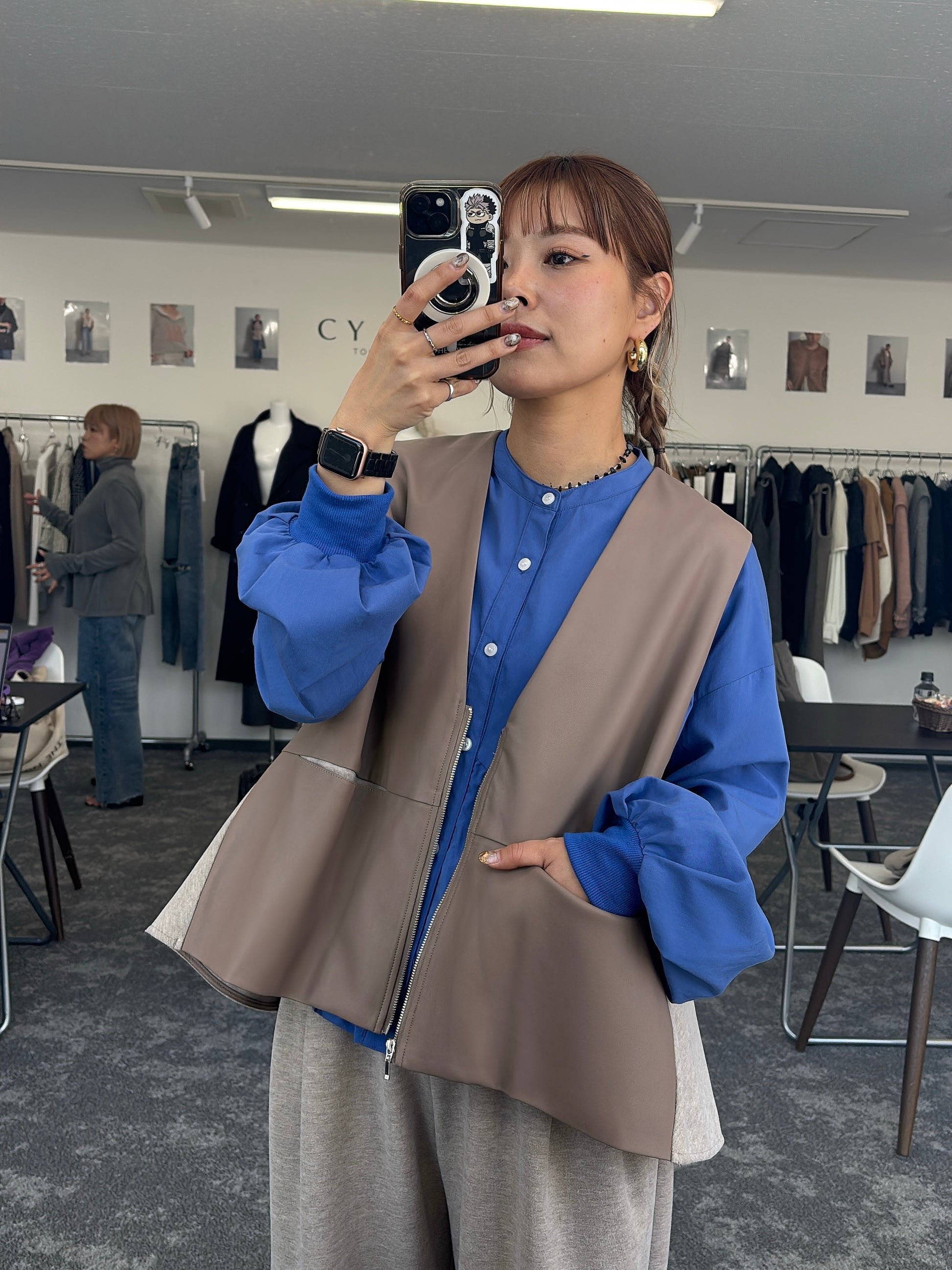 【予約⚡︎販売】ギャザーバルーンシャツ／604489／CYAN tokyo／2026 AW#1