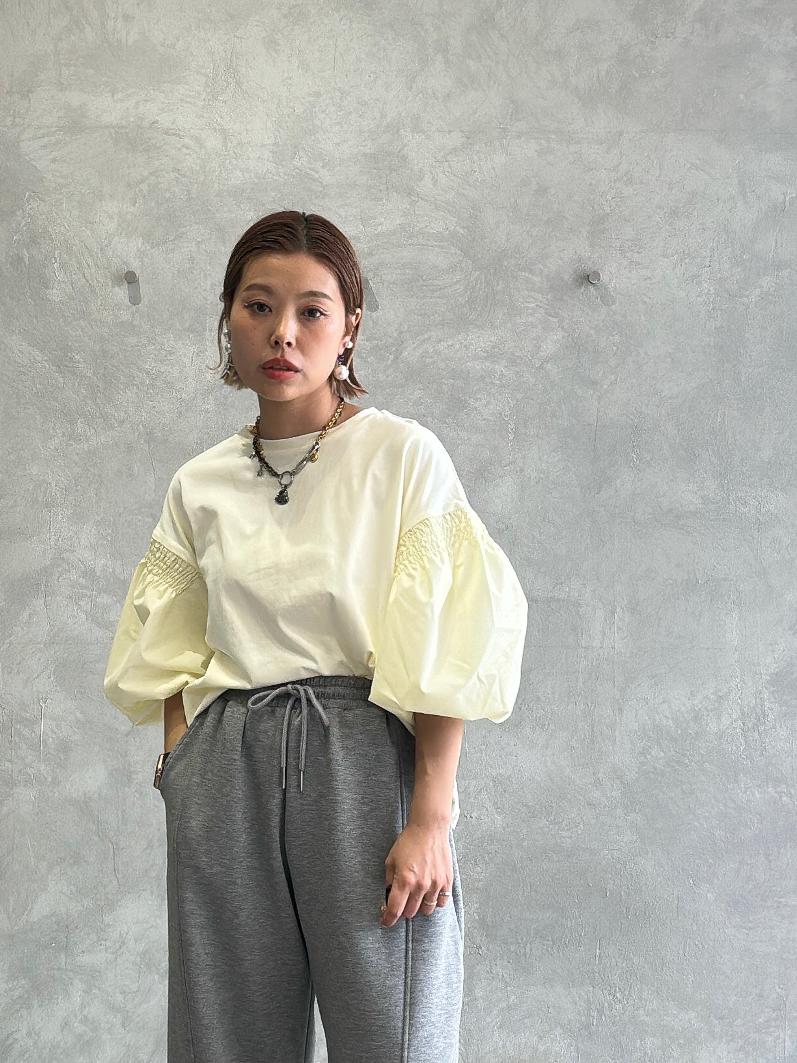 パフスリーブ⚡︎デザイントップス