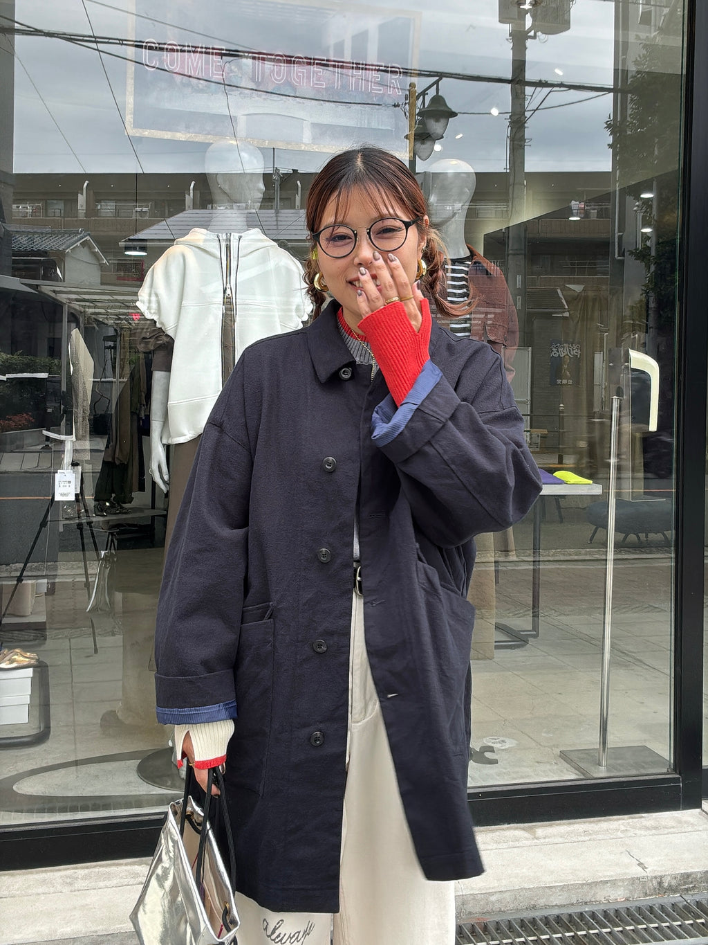 【再入荷】3カラー配色リブニット／LHELBIE