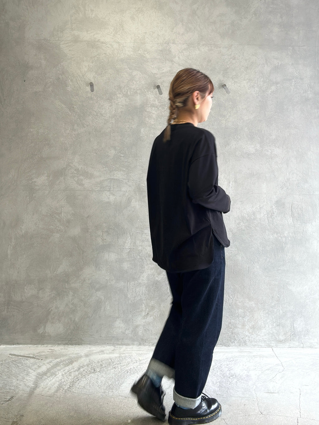 シアードッキング無地ロンT