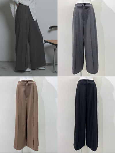 【予約⚡︎販売】エンドタックワイドパンツ／607527／CYAN tokyo／2026 AW#2