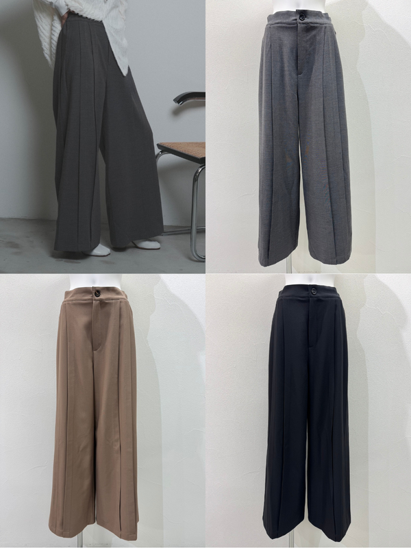【予約⚡︎販売】エンドタックワイドパンツ／607527／CYAN tokyo／2026 AW#2