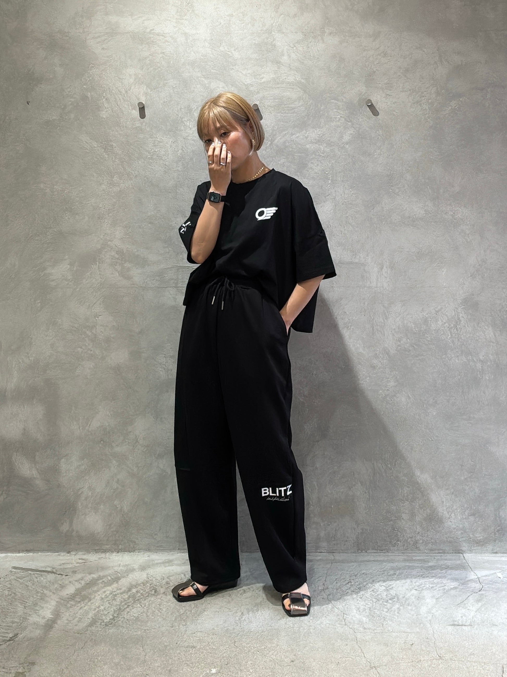 ショート丈ドライタッチTシャツ／No.9-the Nines-