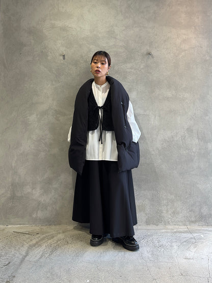 ラウンドヨークガウチョパンツ／CYAN tokyo