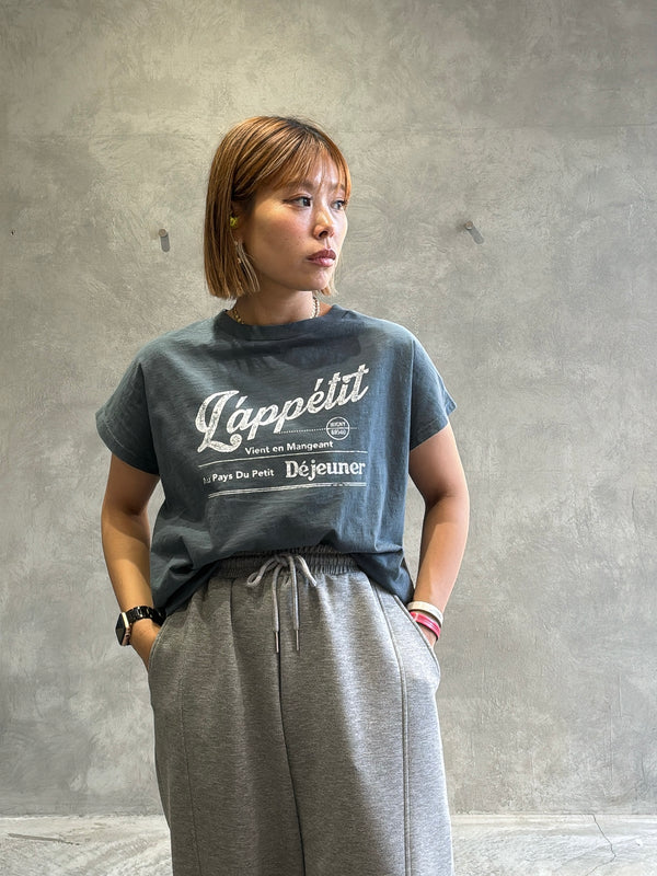 【予約販売】LappetitゆるフレンチスラブTシャツ／ING