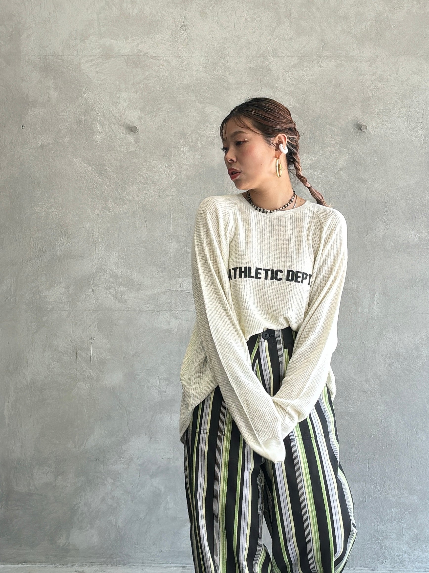 【再入荷】ワッフルドルマンロンT／flamingo firm