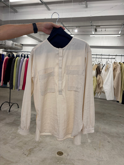 受付終了【予約⚡︎販売】ノーカラープルオーバーシャツ／8653203／LE MÉLANGE／2026 AW #2