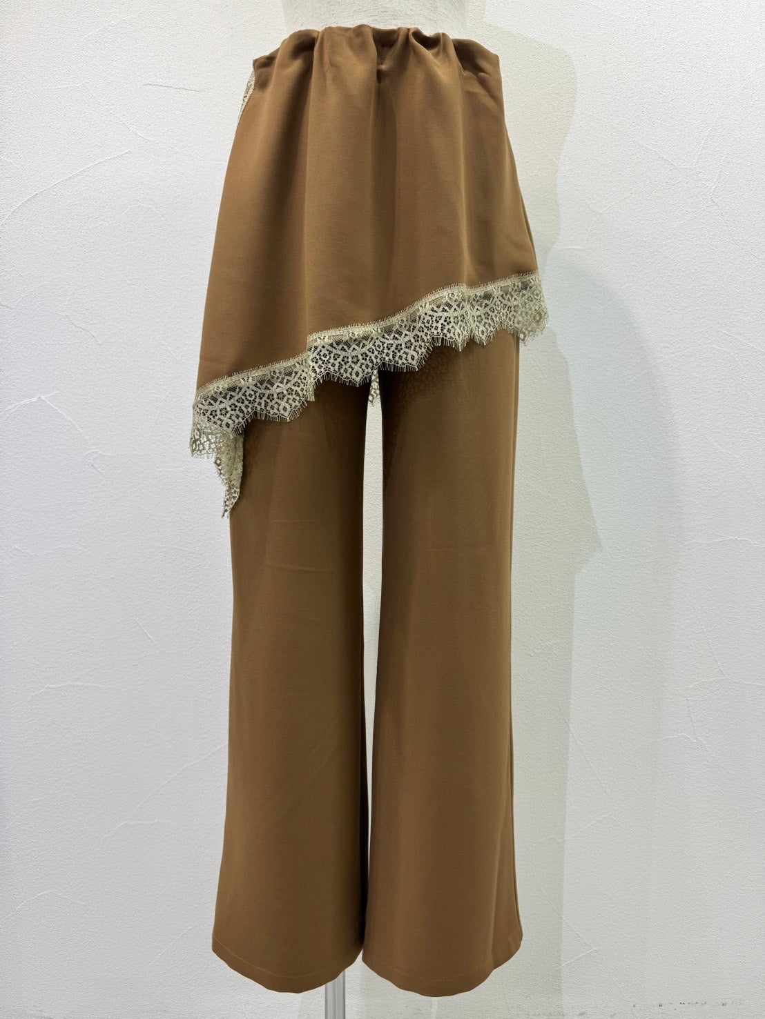【予約⚡︎販売】アシメレースレイヤーワイドパンツ／604490／CYAN tokyo／2026 AW#1