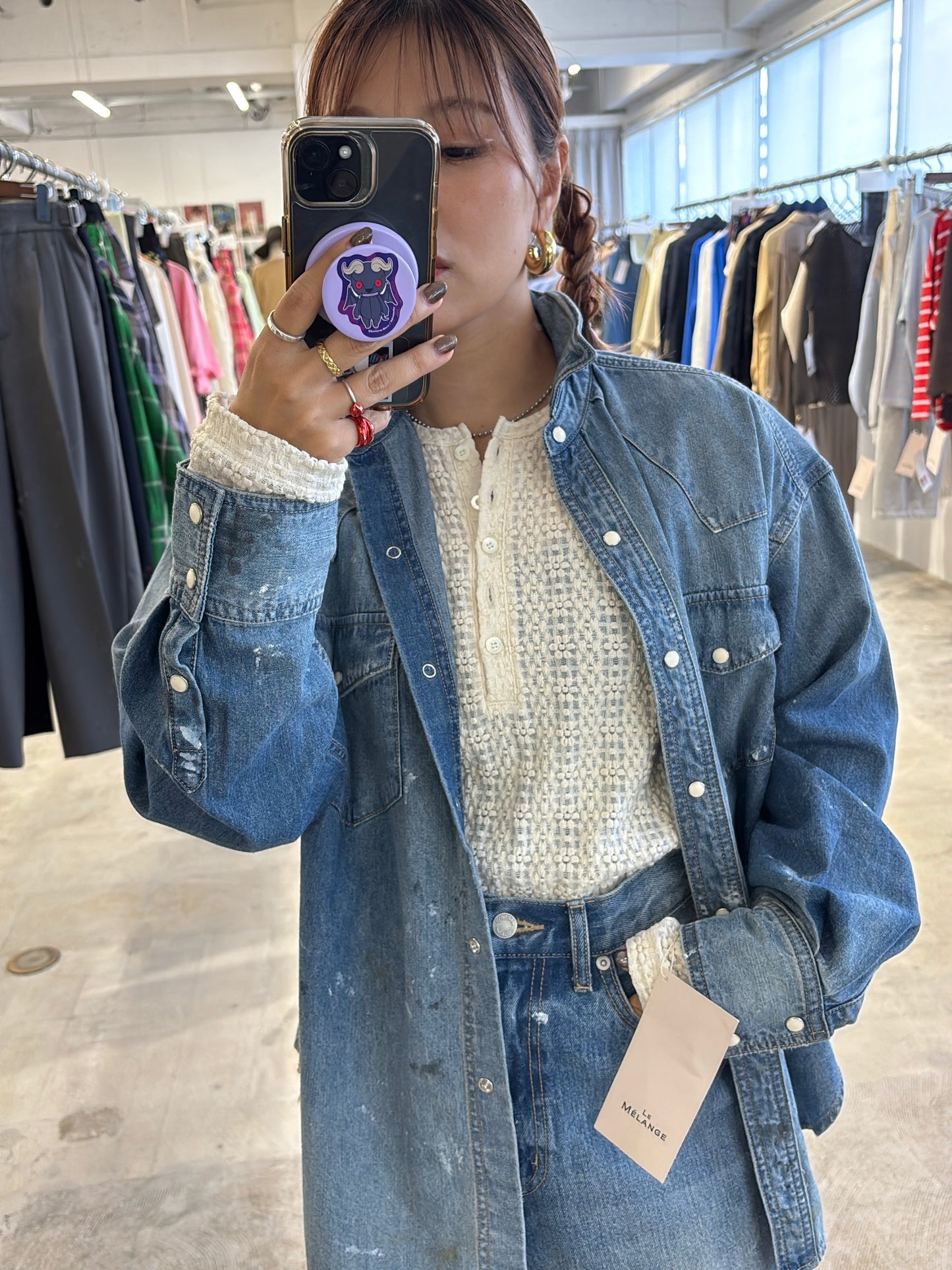 受付終了【予約販売】ダンガリーシャツ／8613202・8613201／LE MÉLANGE