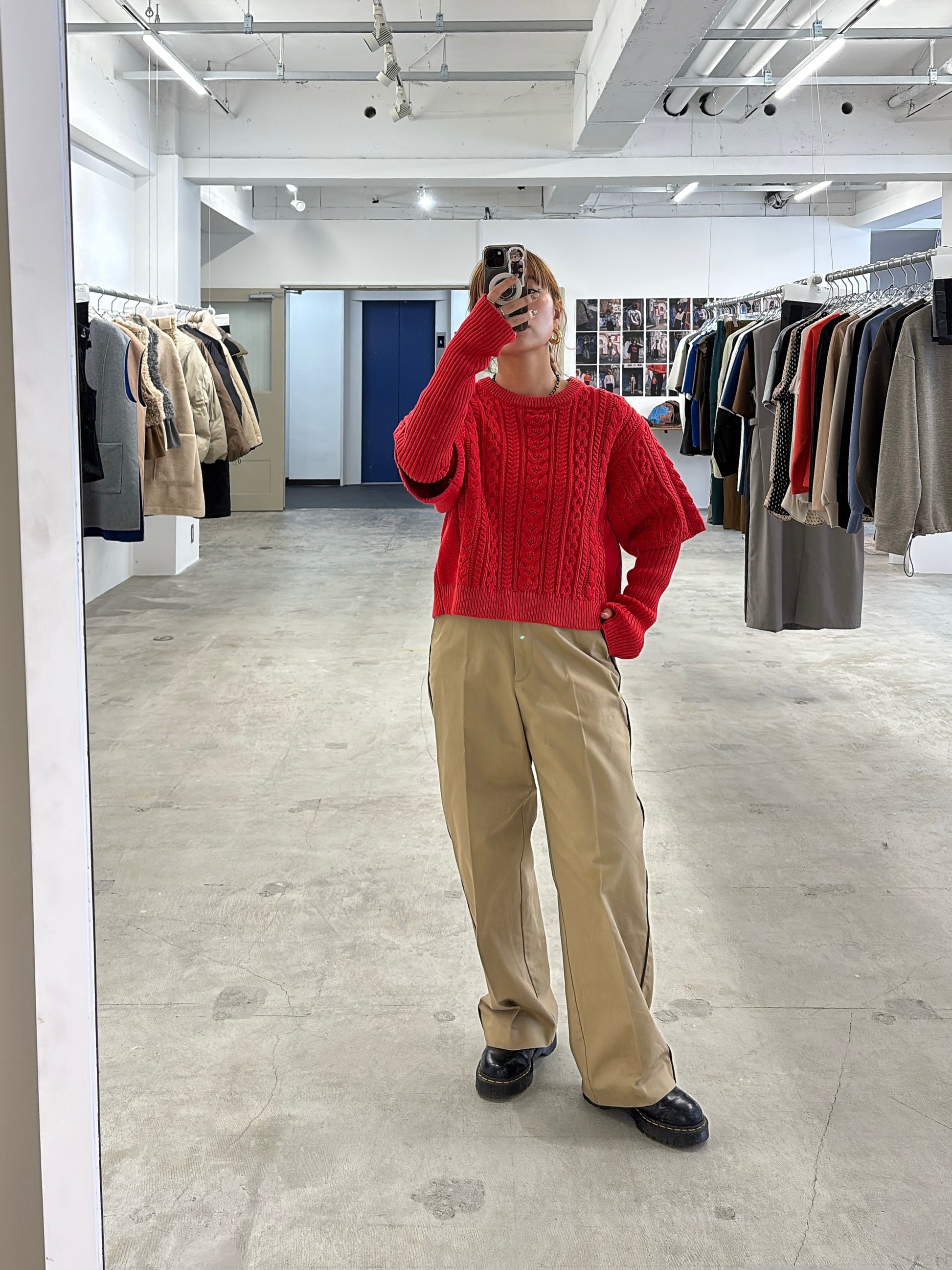 【予約⚡︎販売】ラインコットンツイルパンツ／#8643503／LE MÉLANGE／2026 AW #1