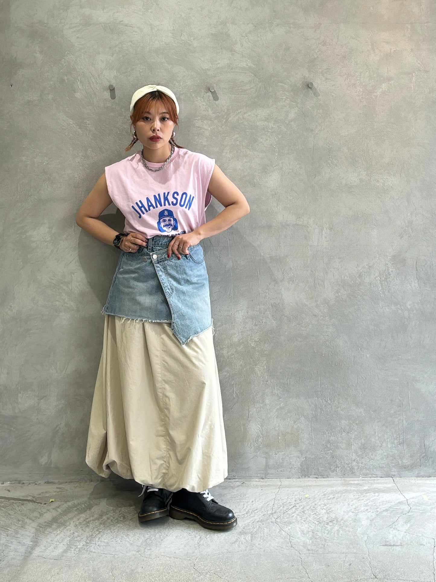 2wayナイロンバルーンスカート