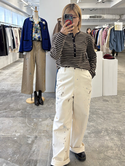 【予約⚡︎販売】ペイントチノパンツ／8653501／LE MÉLANGE／2026 AW #2
