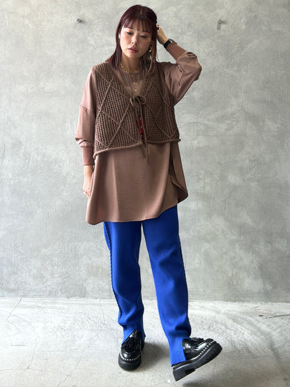 ケーブルラインニットジョガーパンツ／CYAN tokyo