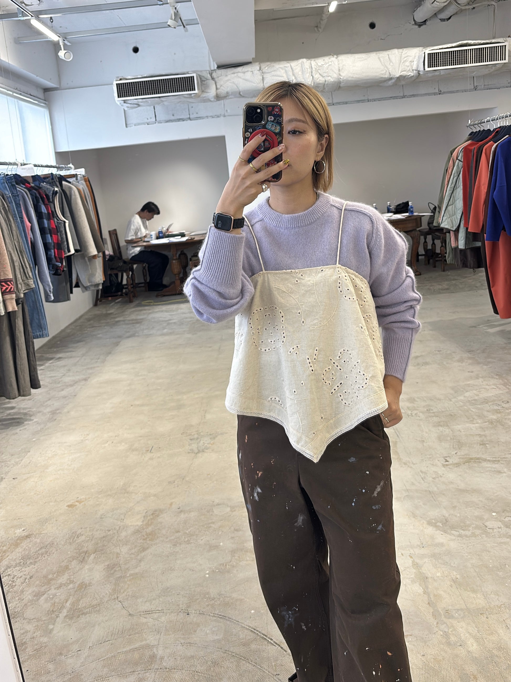 【予約⚡︎販売】カットワーク刺繍キャミソール／8663202／LE MÉLANGE／2026 AW #2