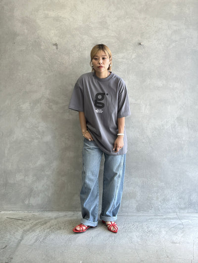 受付終了【予約販売】men'sサイズ／"g"フロッキープリントTシャツ／ING