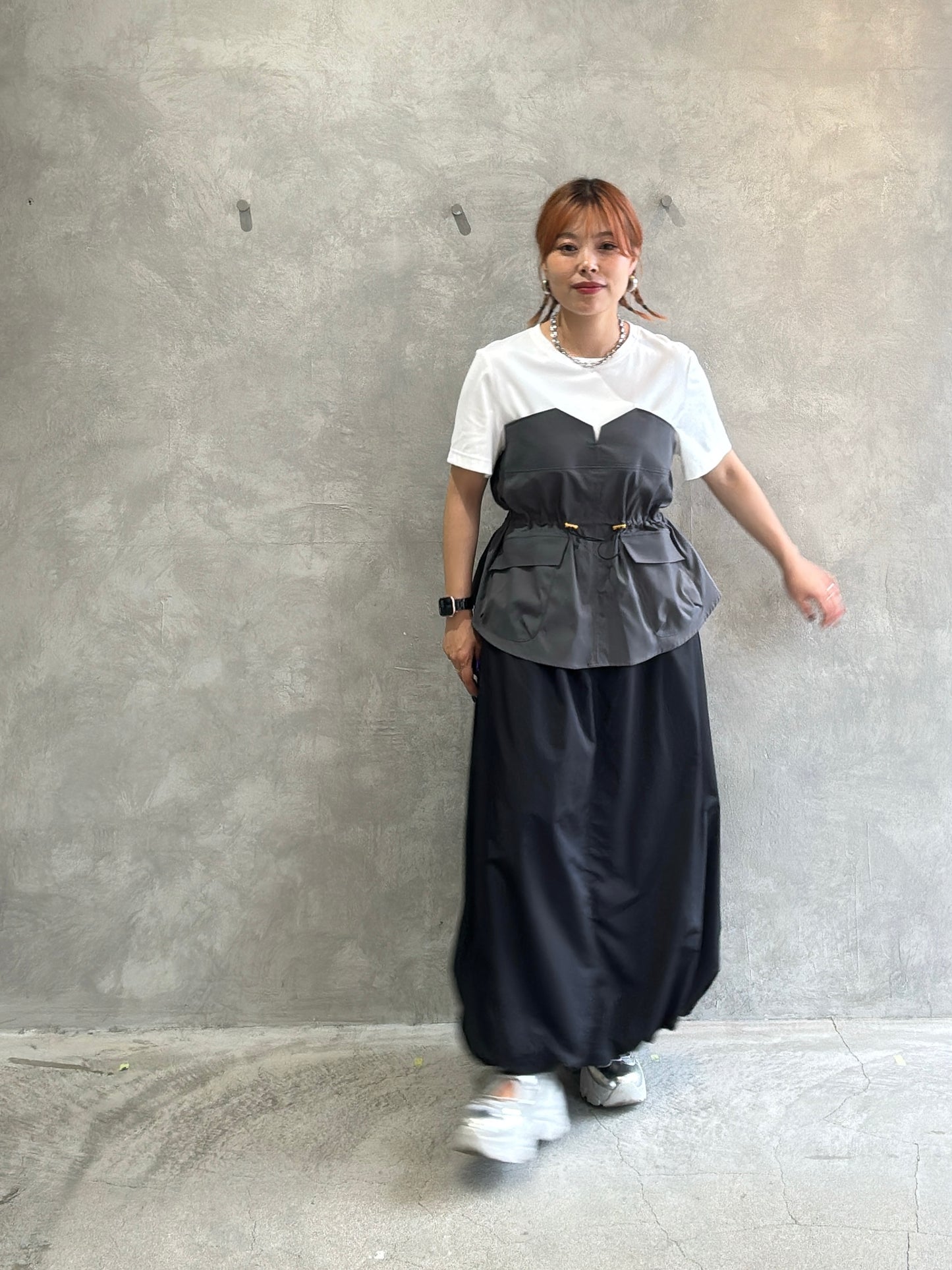 2wayナイロンバルーンスカート