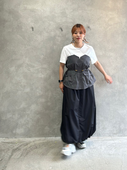 2wayナイロンバルーンスカート
