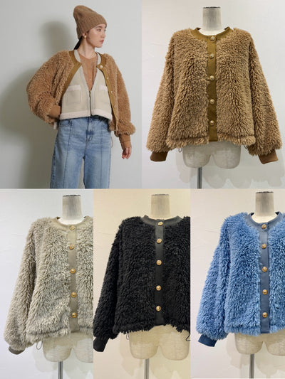 【予約⚡︎販売】シャギーボアドロストブルゾン／604518／CYAN tokyo／2026 AW#1