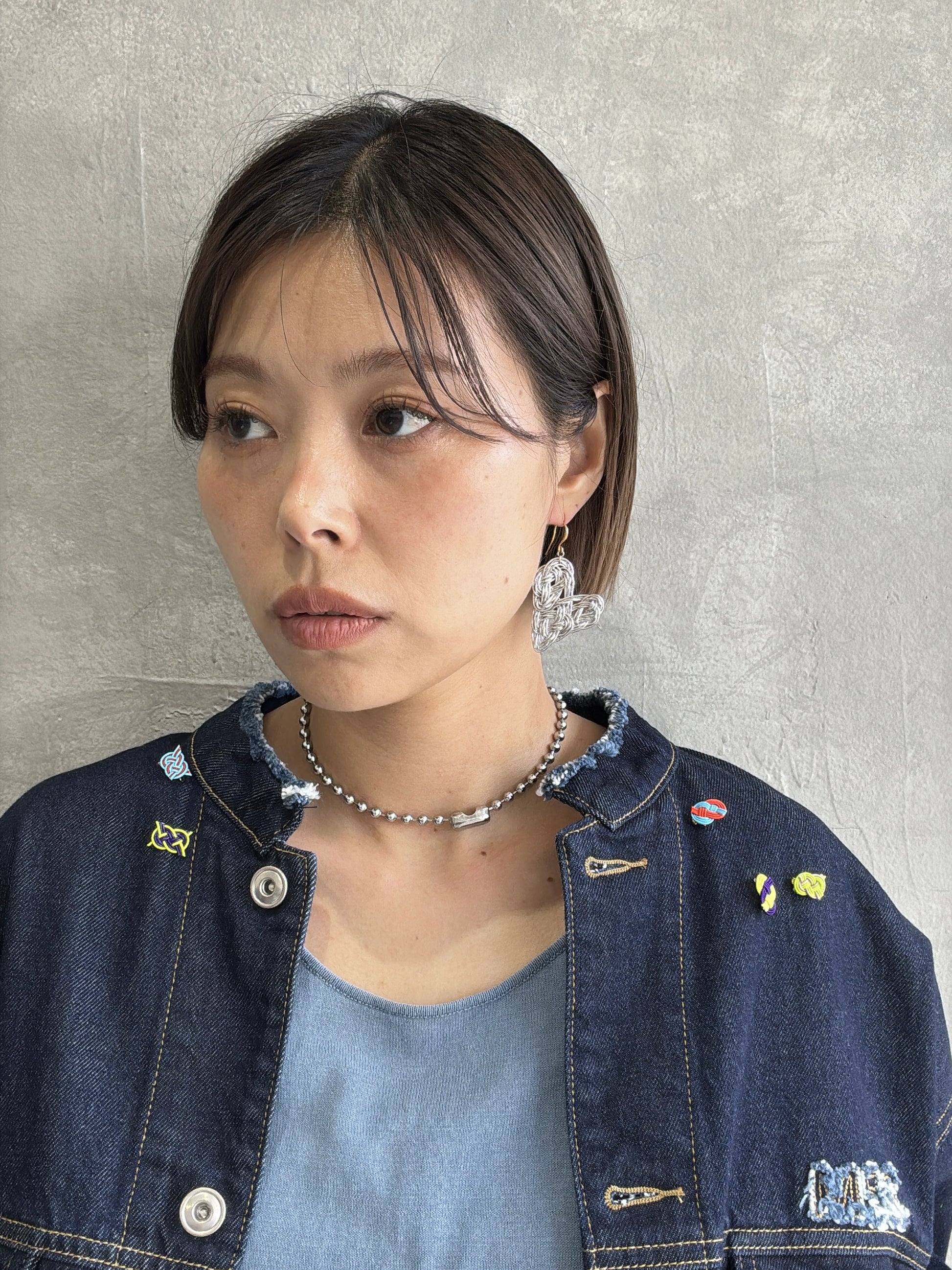 ５ミリボールチェーンチョーカー＆ブレスレットセット【ステンレス】／the Nines basic
