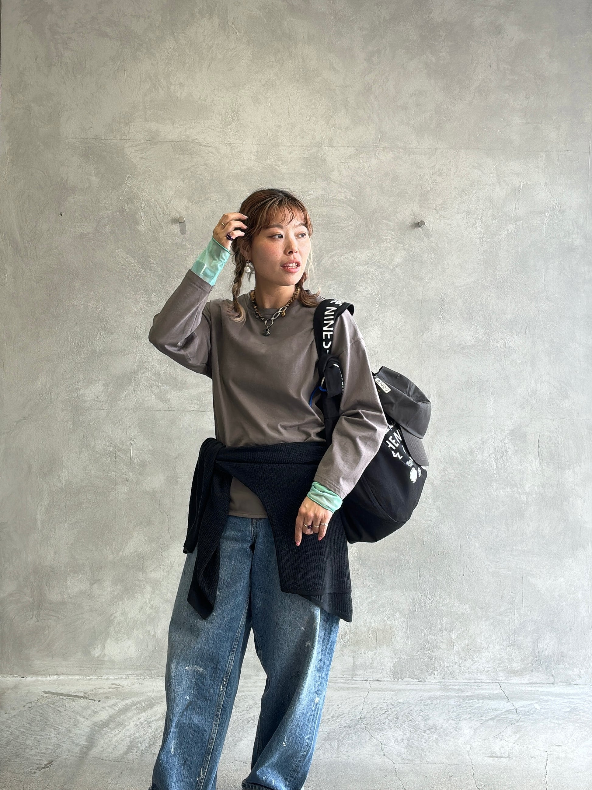 ワッフルドルマンロンT／flamingo firm