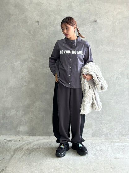 【再入荷】ポンチバイカラーパンツ／palm RICHE