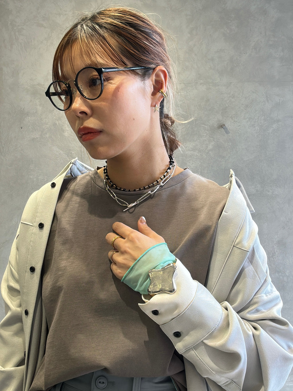 シアードッキング無地ロンT