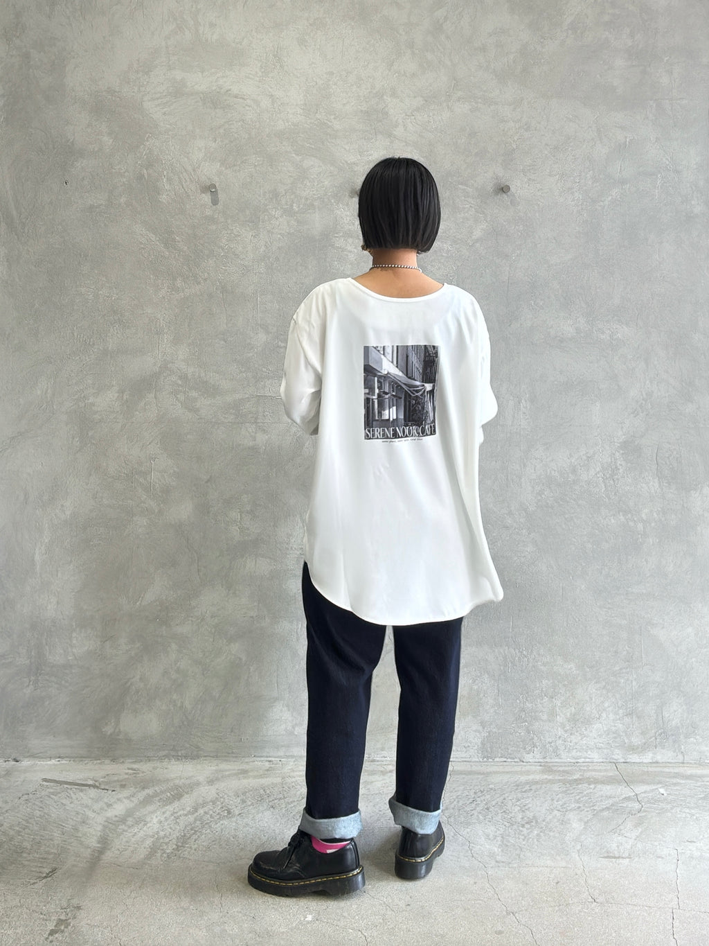 前後2wayフォトプリントロンT／Anna Kerry