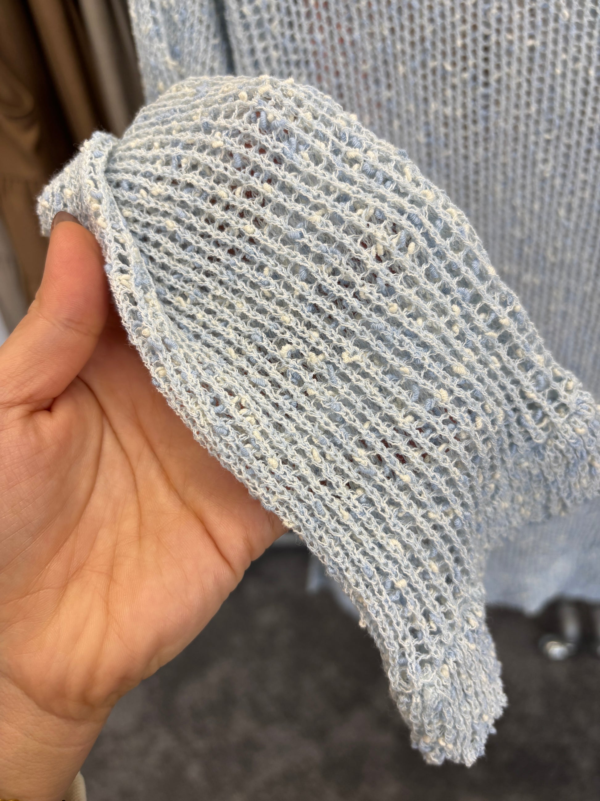 【予約販売】ネップメッシュニットTOPS／601461／CYAN tokyo／2026 SS#2