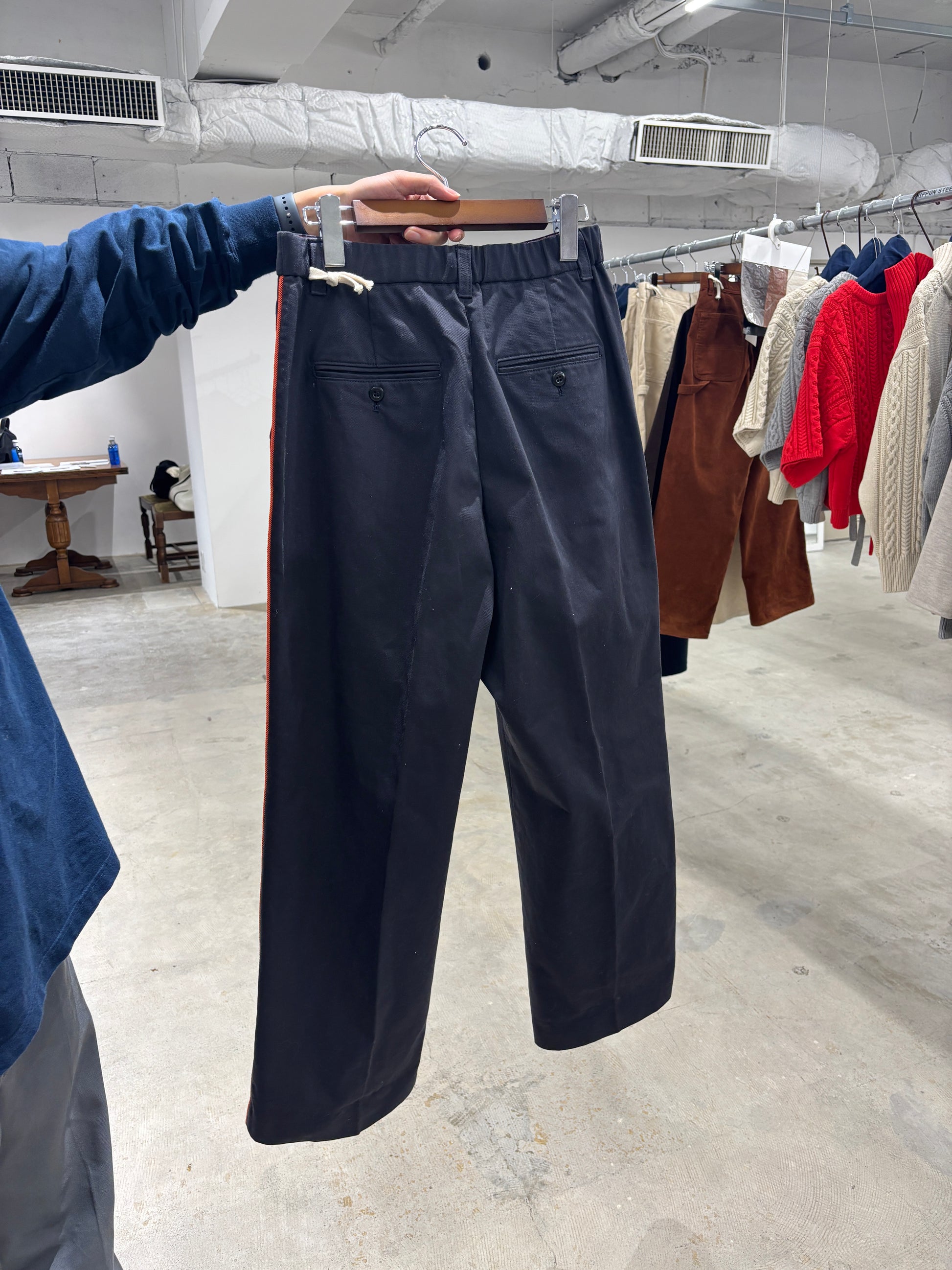 【予約⚡︎販売】ラインコットンツイルパンツ／#8643503／LE MÉLANGE／2026 AW #1