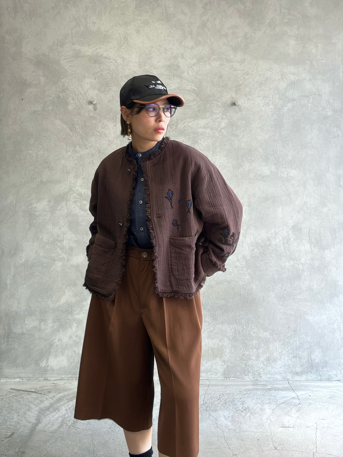 刺繍クルーネックジャケット／#8643804／LE MÉLANGE／2026 AW #1