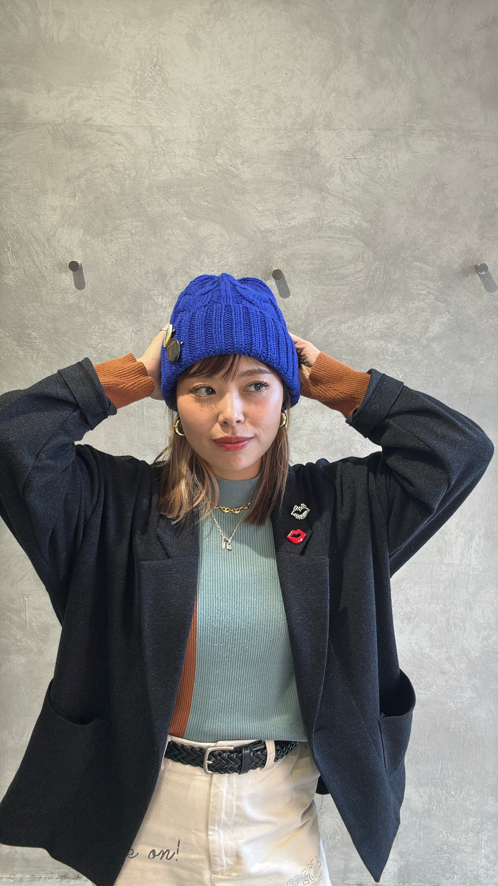 ゆるフィットニットキャップ