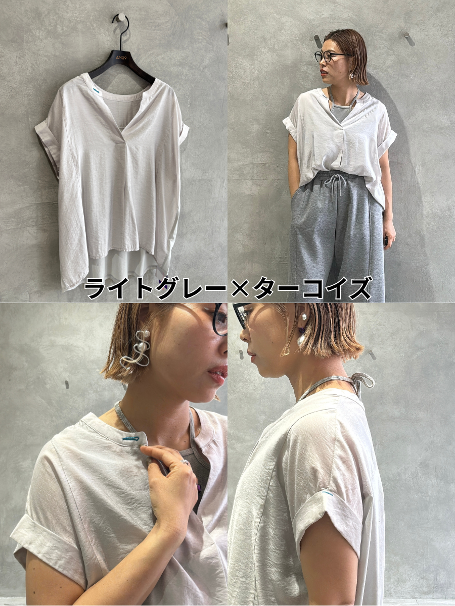 ミニエペ⚡︎シアースキッパー半袖カットソー／No.9-the Nines-