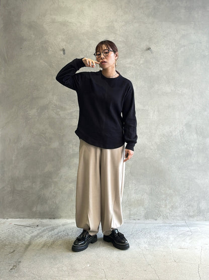 異素材ミックスカットソー／Dignite collier