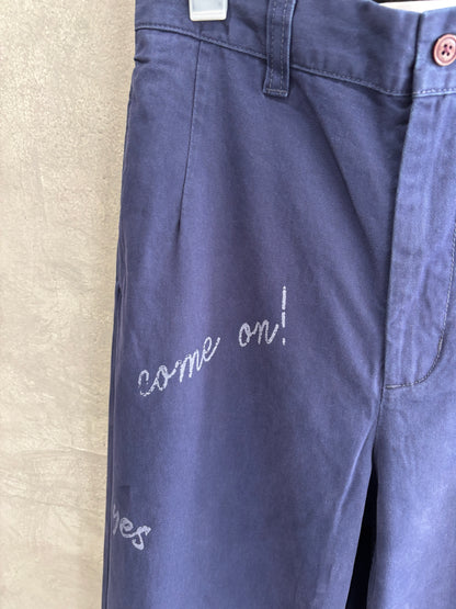 【再入荷】プリントチノパン／LE MÉLANGE