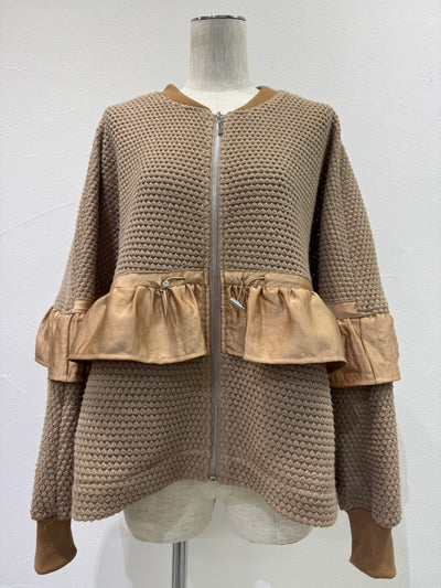 【予約⚡︎販売】BIGワッフルフリルブルゾン／604503／CYAN tokyo／2026 AW#1