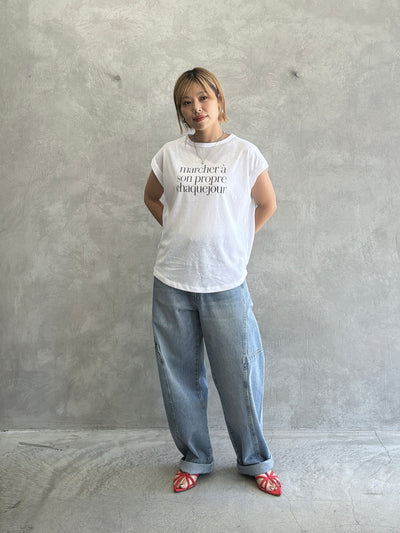 受付終了【予約販売】marcher シアー天竺ソフトフレンチTシャツ／ING