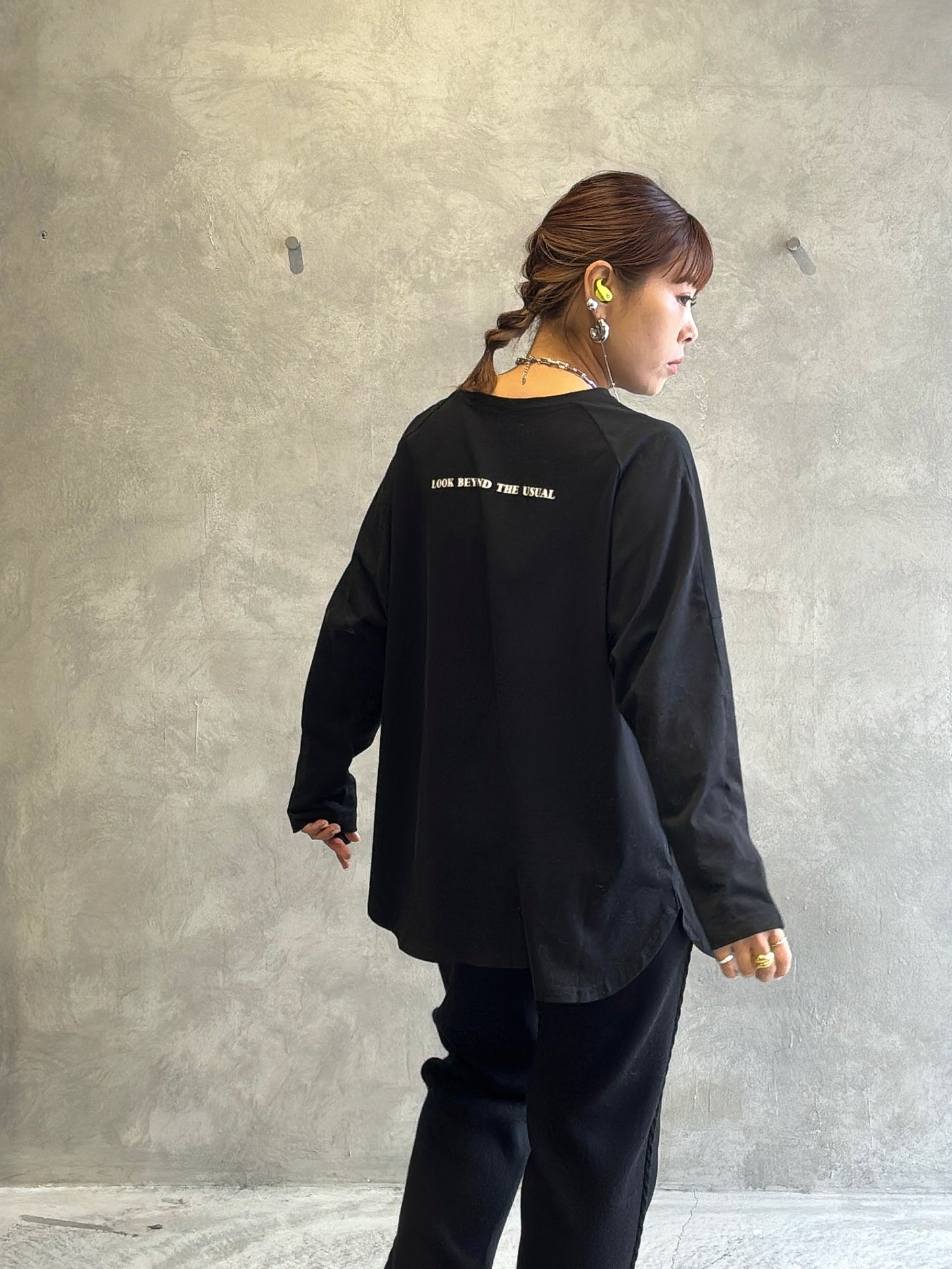 2way（ビル＆ロゴ）プリントカットソー／Dignite collier